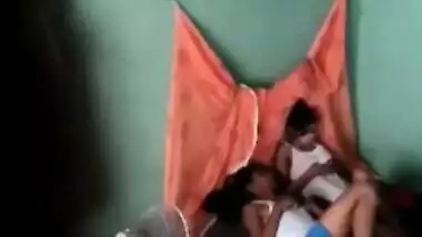 Village Young couple hot sex recorded in hidden cam 2 clips merged