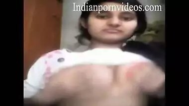 Indian porn videos of cute teen exposed by cousin