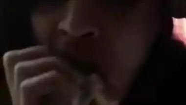 Young Kinky Svetha sucking fake cock