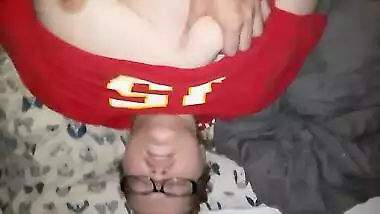 Daddy's girl likes getting choked