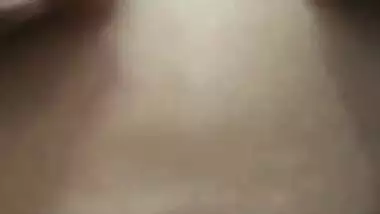 Booby wife pressing her boobs (semi)