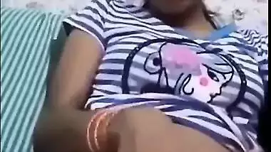 Nepali cute teen fing her pussy