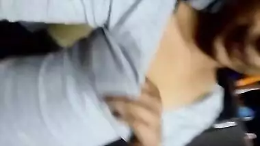 Coed can't get enough of Indian tits so she exposes them on porn camera