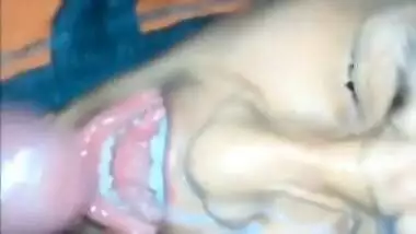 Desi girlfriend eating cum of her boyfriend