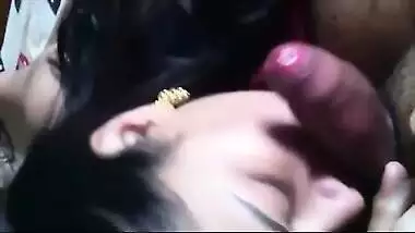 Mysore house wife pleasures husband with sensual blowjob