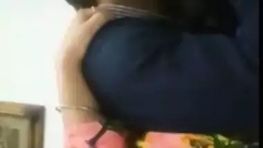 XXX video of bearded guy fucking Desi girlfriend in missionary
