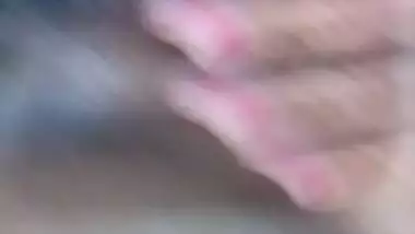 Cucumber Masturbation of Big boobed Indian