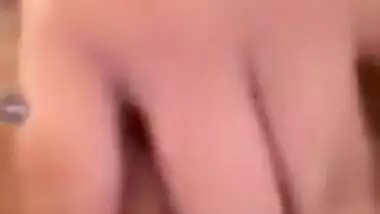 Indian teen hides face under mask but shows off titties and butt