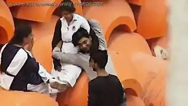 Indian school girl with just friend